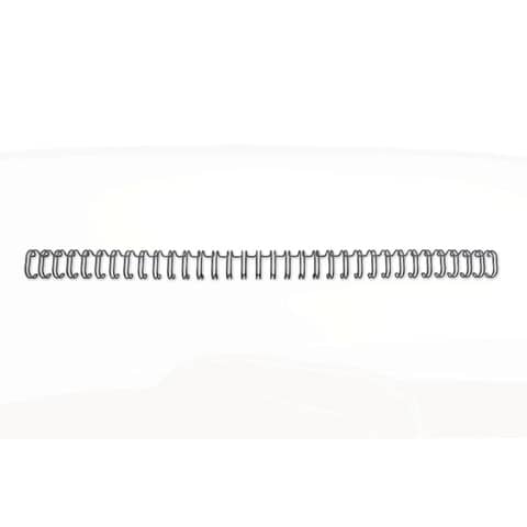 Spirali metalliche a 34 anelli GBC Wirebind 9 mm a4 nero conf da 100 spirali - RG810610